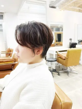 ショート カラー 👑銀座ショート/ 絶壁補正/金子涼👑のヘアスタイル