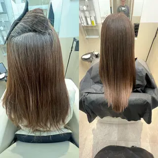 ロング カラー パーマ 神戸三宮美髪矯正 髪質改善特化★神田のヘアスタイル