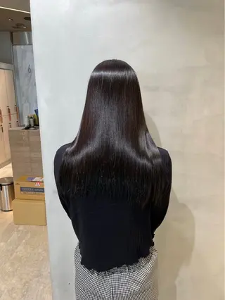 セミロング 髪質改善/縮毛矯正 山口蒼太のヘアスタイル