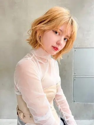 ショート カラー 艶髪／韓国ヘア🎀 Kanon︎︎⁺.のヘアスタイル