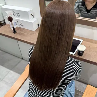 セミロング ルナ🫐縮毛矯正 🫐髪質改善のヘアスタイル