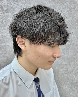 パーマ メンズ GLOP HOMME 店長 アオトのヘアスタイル