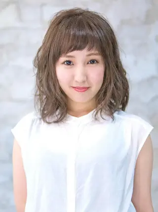 ミディアム 永野 良一のヘアスタイル