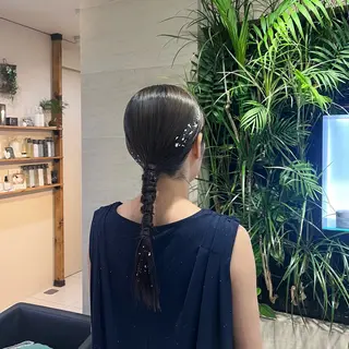 セミロング ヘアアレンジ 海外ネイル/ トレンドネイル/美波のネイルデザイン
