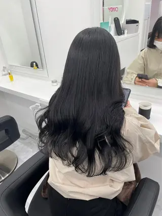 セミロング カラー ヘアアレンジ Over hair_ misakiのヘアスタイル