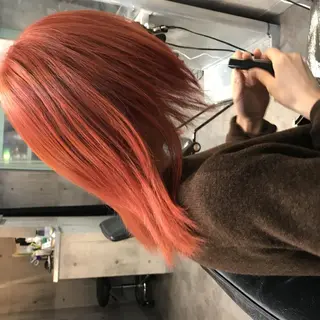 カラー ブリーチ/ウルフ特化 渋谷カルチャー交差点のヘアスタイル