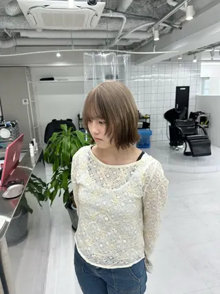 ショート カラー ハイトーン/デザイン カラー/HAYATOのヘアスタイル