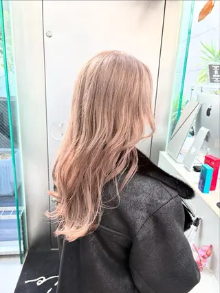 ロング カラー インナーカラー/天神 ブリーチ/吉田のヘアスタイル