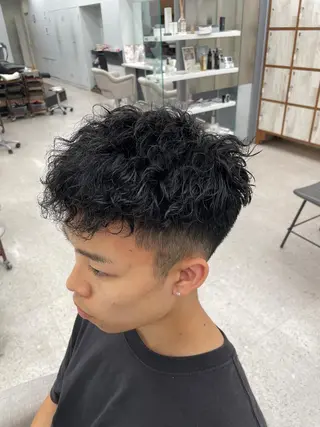 パーマ メンズ 京都河原町 メンズパーマ助川龍哉のヘアスタイル