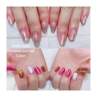 ミディアム ネイル 🐾enen style 🐾のネイルデザイン
