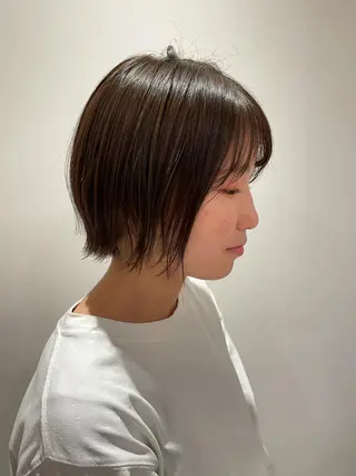 ショート カラー パーマ ヘアアレンジ 髪質改善/韓国風 レイヤー/田村祐樹のヘアスタイル