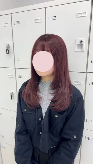 ロング カラー ヘアアレンジ レイヤー×透明感カラ ー🕊AZUSAのヘアスタイル