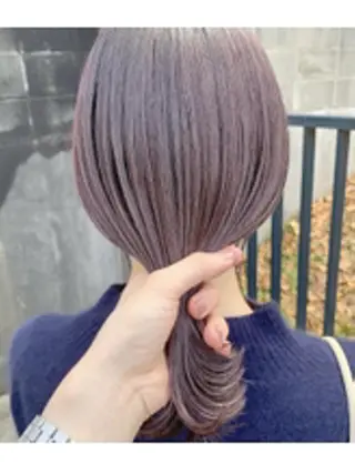 ミディアム Saffyハリウッド トリートメント◎のヘアスタイル