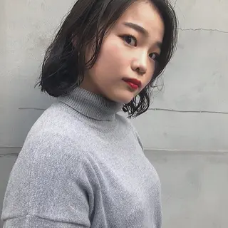 ショート パーマ 山中 直輝のヘアスタイル