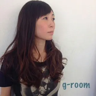 ロング 大山 雅矢のヘアスタイル