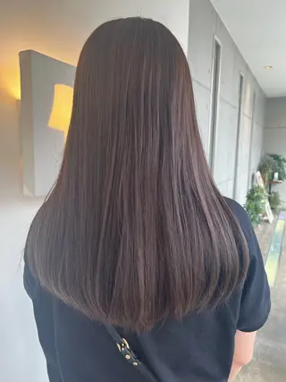 セミロング おせ ちさとのヘアスタイル