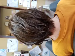 ショート パピヨンロゼ コスメパーマ/メンズのヘアスタイル