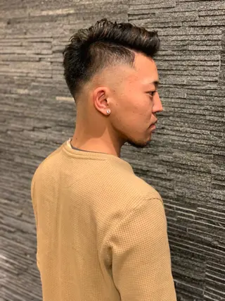 ショート カラー メンズ 田中 千恩のヘアスタイル