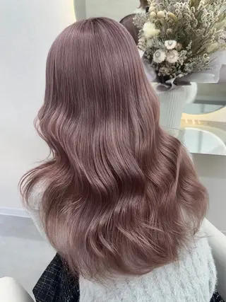 ロング カラー Rio🎀ブリーチ なし透明感♡顔周り♡のヘアスタイル