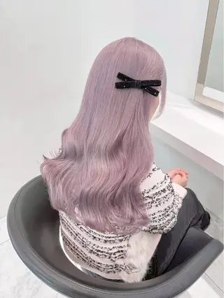 ロング カラー ハイトーンカラー💞 くるみ🎀のヘアスタイル