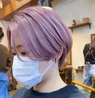 ショート カラー マンツーマン 美容師💚コウブチのヘアスタイル