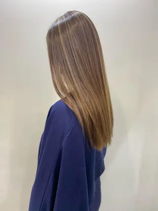 ロング カラー レイヤーカット 赤み消し　店長/大和のヘアスタイル