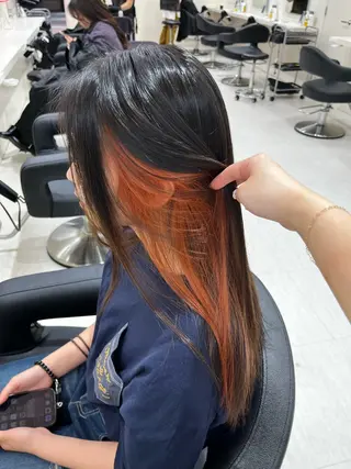 ミディアム カラー 💟RINNA 艶カラー💟のヘアスタイル