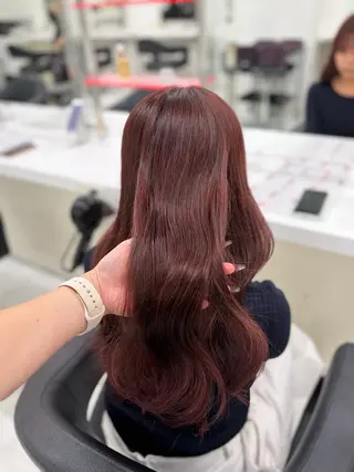 ロング カラー ヘアアレンジ さくら🍒 暖色カラー/髪質改善のヘアスタイル