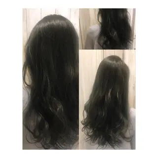 ロング カラー 土屋 ゆうこのヘアスタイル
