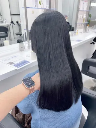カラー ロング 韓国×愛されヘア 渋谷のヘアスタイル