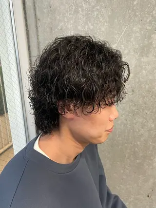 パーマ メンズ メンズモテパーマ💙 fuwaのヘアスタイル