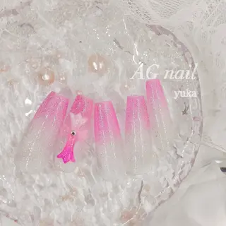 ネイル AGnail 富永 /ちゅるん韓国ネイルのネイルデザイン