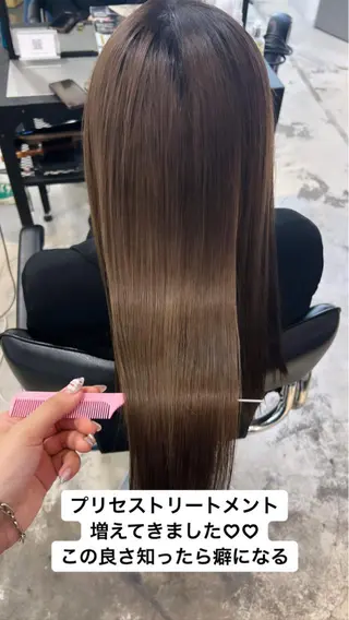 ロング カラー ヘアアレンジ 天神レイヤーカット No.1💖マユカのヘアスタイル