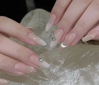 ネイル By moonネイル 🌷ワンホン/韓国風のネイルデザイン