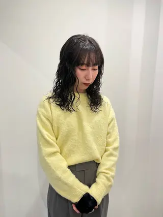 ロング カラー 渋谷 留菜のヘアスタイル