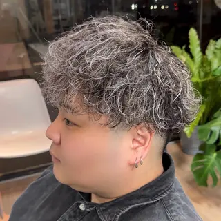 パーマ メンズ メンズパーマ/メンズ カット/たばたよしきのヘアスタイル