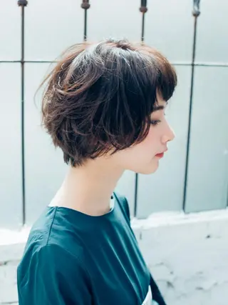 ミディアム カラー パーマ ヘアアレンジ メンズ キッズ ネイル マツエク・マツパ premier modelsのヘアスタイル