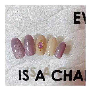 ミディアム ネイル 🐾enen style 🐾のネイルデザイン