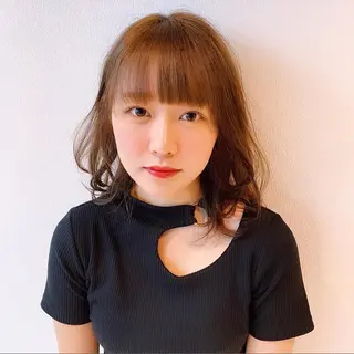 セミロング 中川 竜誠のヘアスタイル