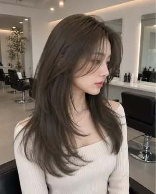 ロング 🌿透明感モテヘア ツヤ髪/レイヤー🌿のヘアスタイル