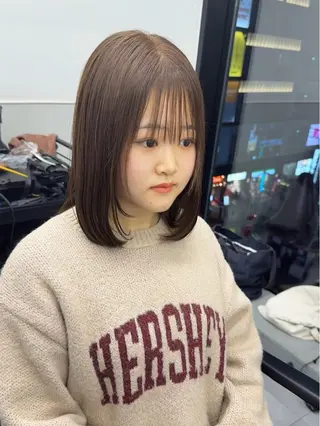 ミディアム カラー 韓国ヘア🇰🇷 スズキのヘアスタイル