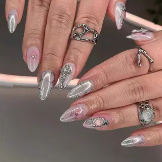 ロング カラー Bling Salonのネイルデザイン