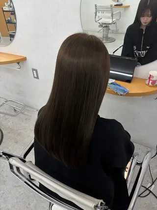 ロング リン🔔ボブ cut まろやかベージュ🤎のヘアスタイル