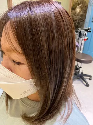 カラー 阿部 貴子のヘアスタイル