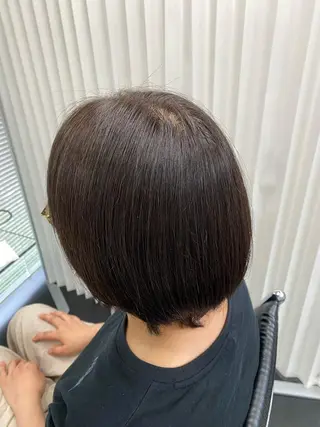 ミディアム カラー 前田 香恋のヘアスタイル