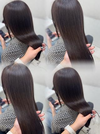 ロング 透明感カラーボブ レイヤー/asukaのヘアスタイル