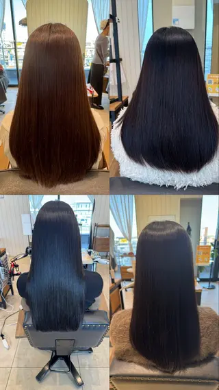 ロング ストレート⭐️ 髪質改善カラー⭐️のヘアスタイル