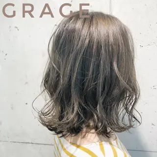 ミディアム カラー YU-KA ✂︎Rico.のヘアスタイル