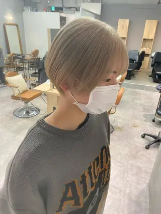 ショート カラー 赤み消し×髪質改善 🍏上田晃司のヘアスタイル