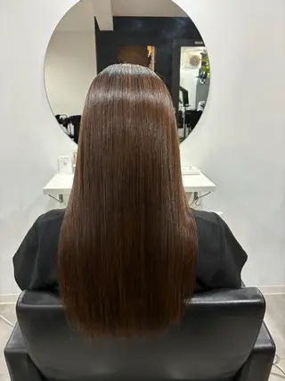 ロング 【ブリーチ縮毛矯正】 TAKUMIのヘアスタイル